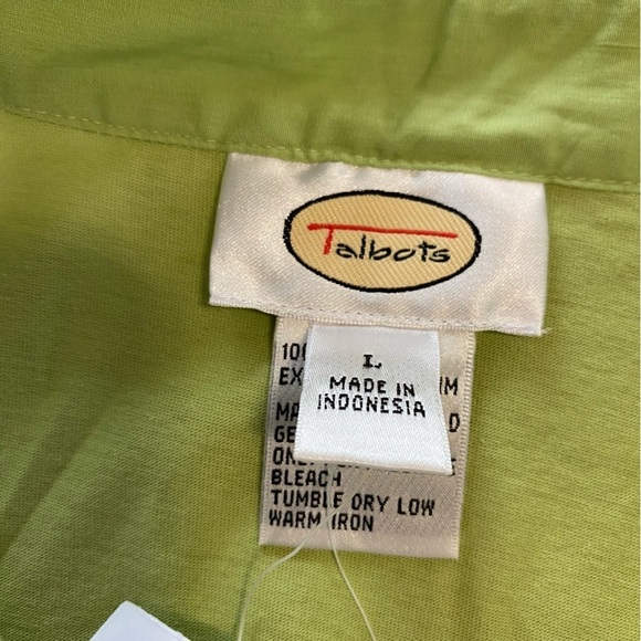 Chartreuse Long Sleeve| TALBOTS - Picture 6 of 7